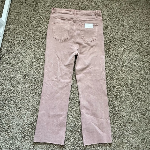 NWT Risen High Rise Raw Hem Slit Straight Jeans in Mauve size 15/32 - Picture 8 of 15